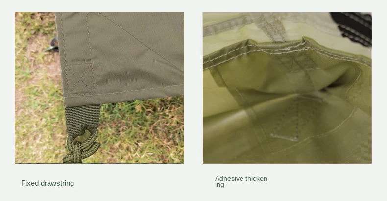 Cheap Goat Tents Outdoor Camping Retro Tent 2 Person Self Driving Camping Protection against Heavy Rain Cabin Type A  Shaped Tent Oxford Cloth   